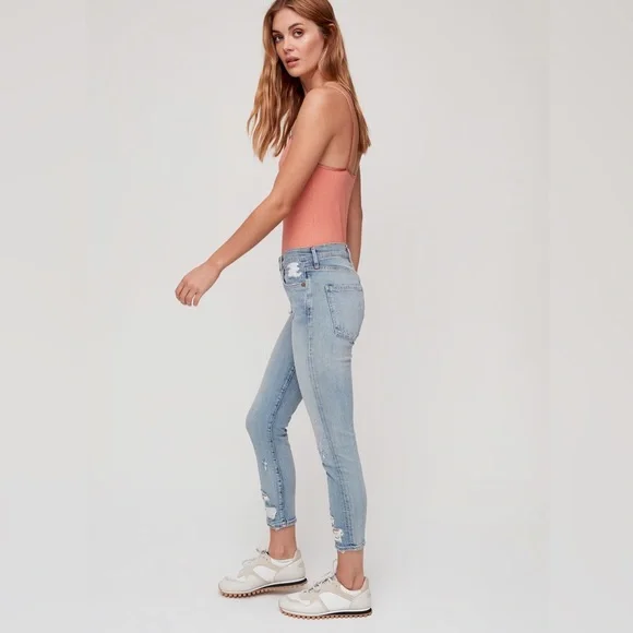 Agolde Sophie Crop Jeans - Size 26 - Picture 3 of 13